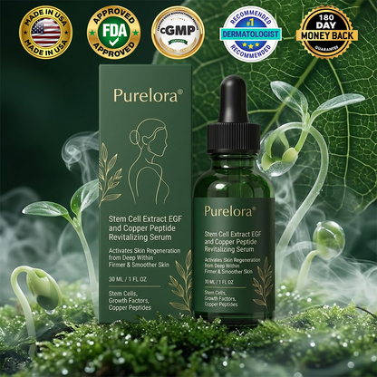 ⚡️Change from the inside out | Purelora® Stem Cell–Derived EGF & Copper Peptide Activating Serum  (Deeply activates skin renewal from within for firmer, smoother-looking skin)