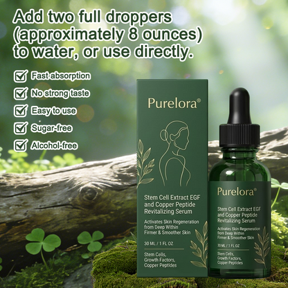 ⚡️Change from the inside out | Purelora® Stem Cell–Derived EGF & Copper Peptide Activating Serum  (Deeply activates skin renewal from within for firmer, smoother-looking skin)