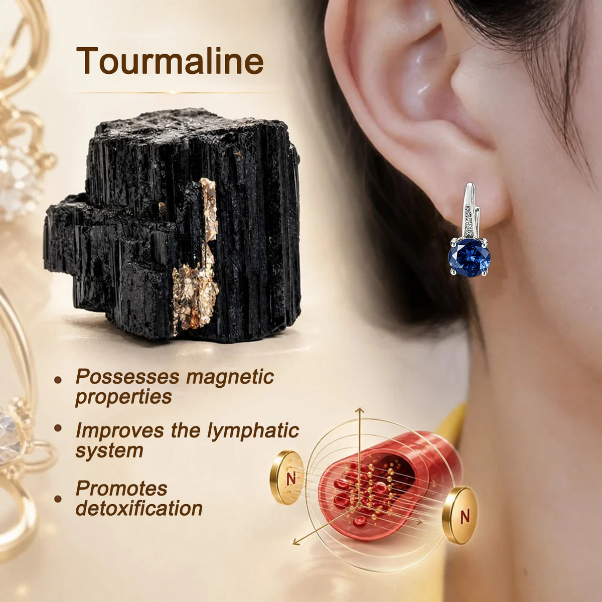 [Special Offer - Save 80% Today 🔥] ✨ Germanium & Magnesium Earrings – Lymphatic Support & Magnetic Therapy
