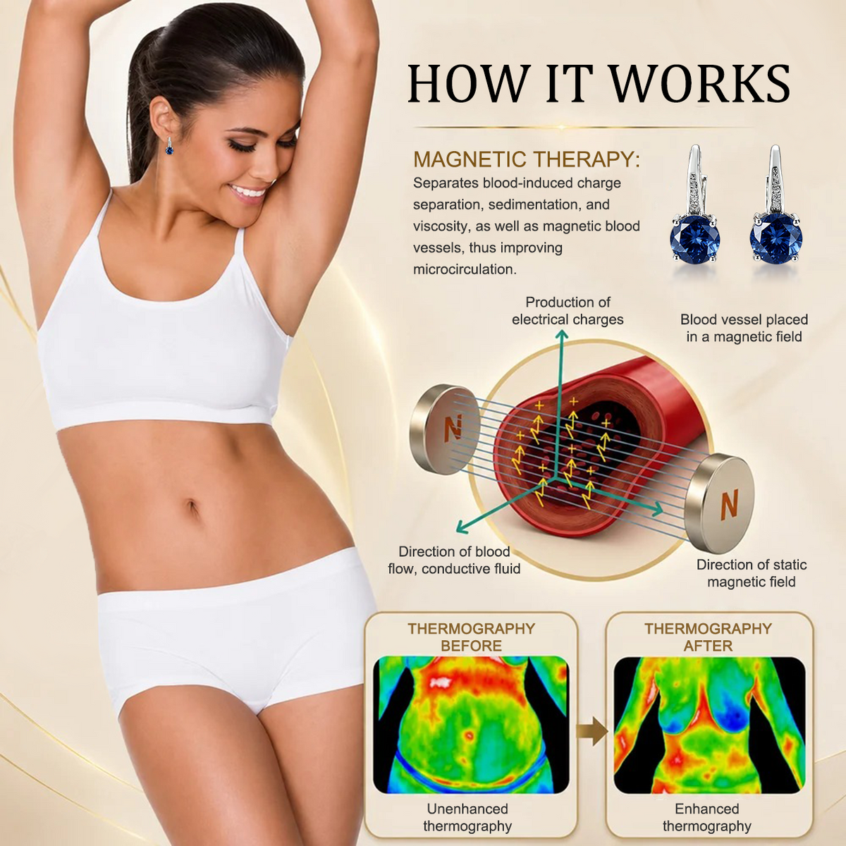[Special Offer - Save 80% Today 🔥] ✨ Germanium & Magnesium Earrings – Lymphatic Support & Magnetic Therapy