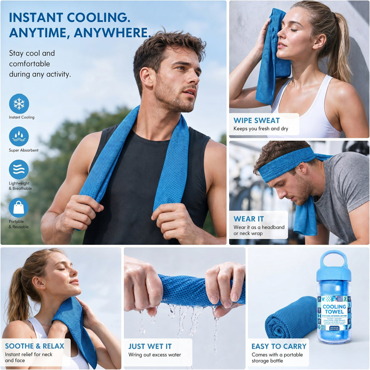 ❄️Absorbent Quick-Drying Gym Cooling Towels ❄️