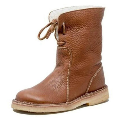 🔥Last Day 50% OFF - Waterproof Wool Lined Leather Orthopaedic Snow Boots