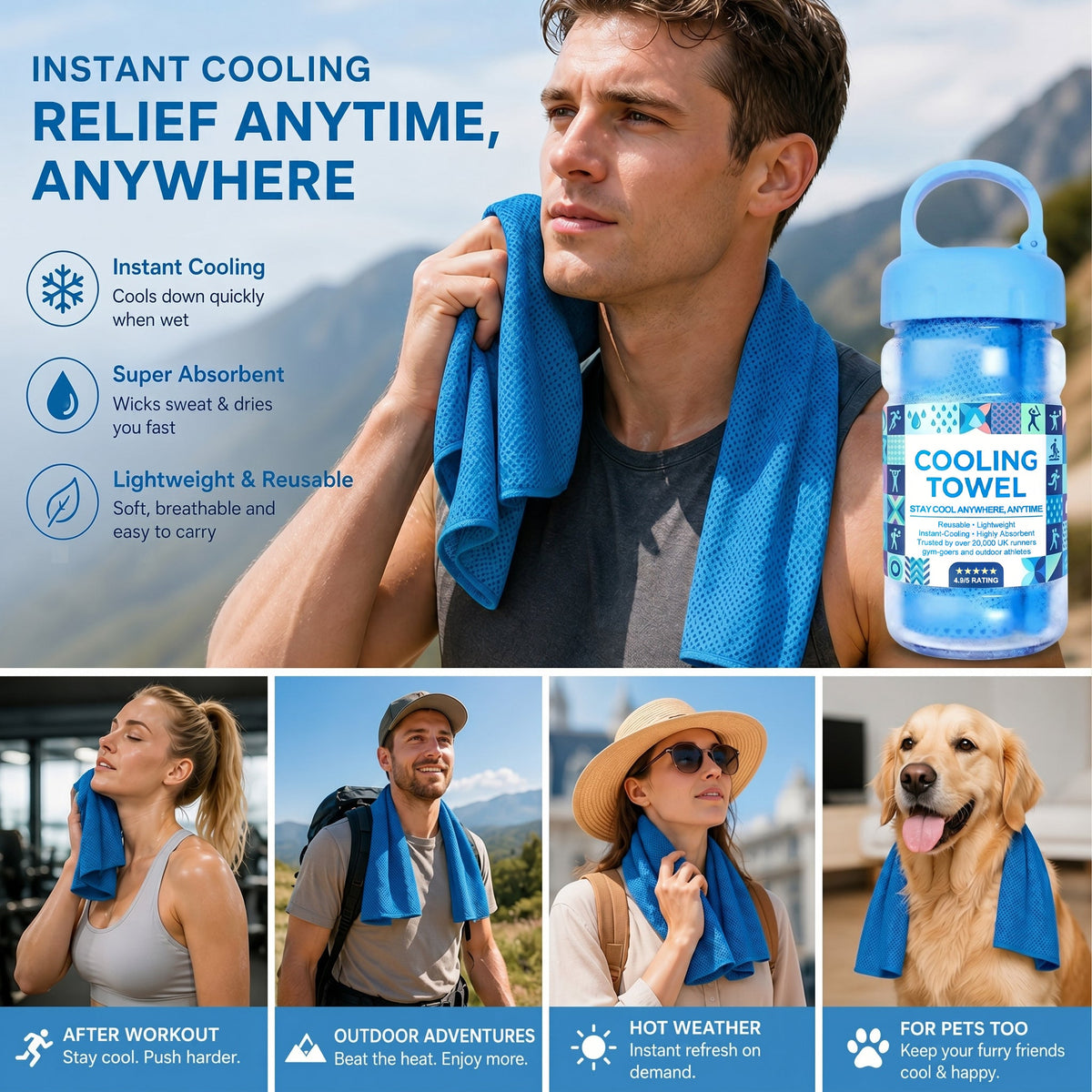 ❄️Absorbent Quick-Drying Gym Cooling Towels ❄️