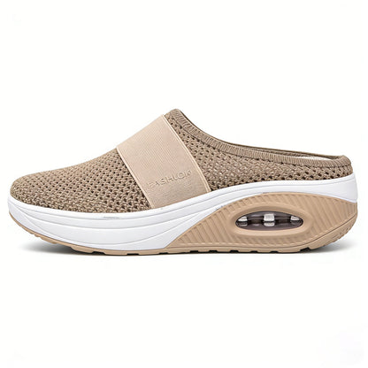 💖 LETZTER TAG SALE – 80 % RABATT✨ 💖BQODQO® Luftpolster Slip-on Walking Schuhe mit Fußgewölbeunterstützung, für Damen