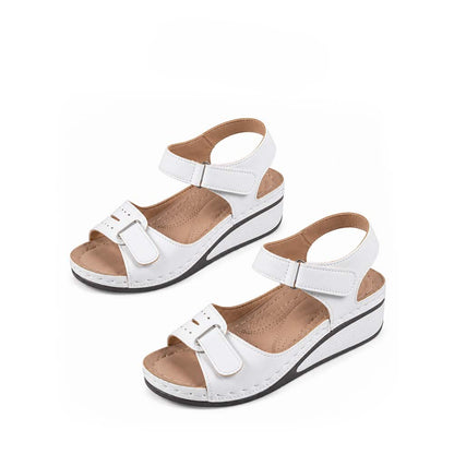 🏆 2026 Best Seller – Women's Soft Leather Arch Support Sandals with Adjustable Fit ☁️