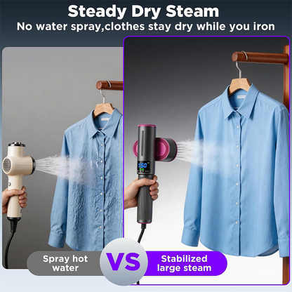 🔥 𝑳𝑨𝑺𝑻 𝑫𝑨𝒀 𝑺𝑨𝑳𝑬-𝟖𝟎% 𝑶𝑭𝑭 🔥 1200W 2-in-1 Handheld Garment Steamer & Iron – Fast Heat-Up, Portable Travel Steamer