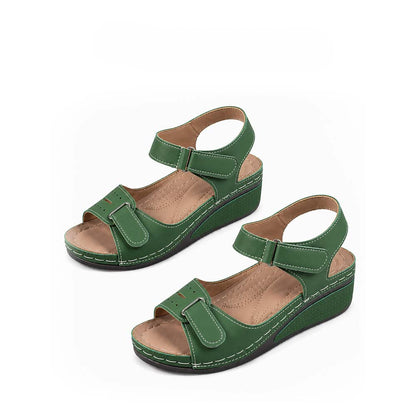 🏆 2026 Best Seller – Women's Soft Leather Arch Support Sandals with Adjustable Fit ☁️