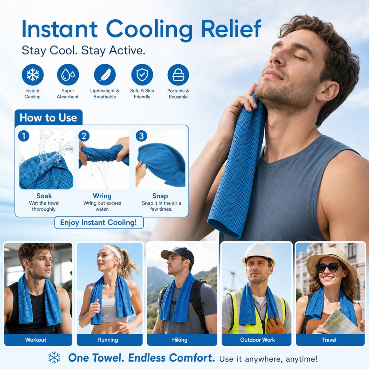 ❄️Absorbent Quick-Drying Gym Cooling Towels ❄️