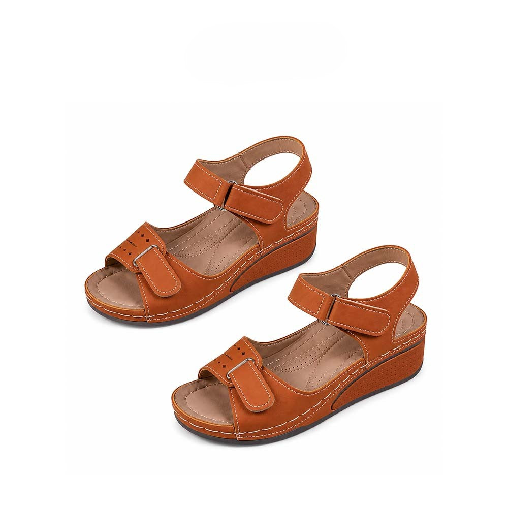 🏆 2026 Best Seller – Women's Soft Leather Arch Support Sandals with Adjustable Fit ☁️