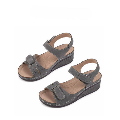 🏆 2026 Best Seller – Women's Soft Leather Arch Support Sandals with Adjustable Fit ☁️