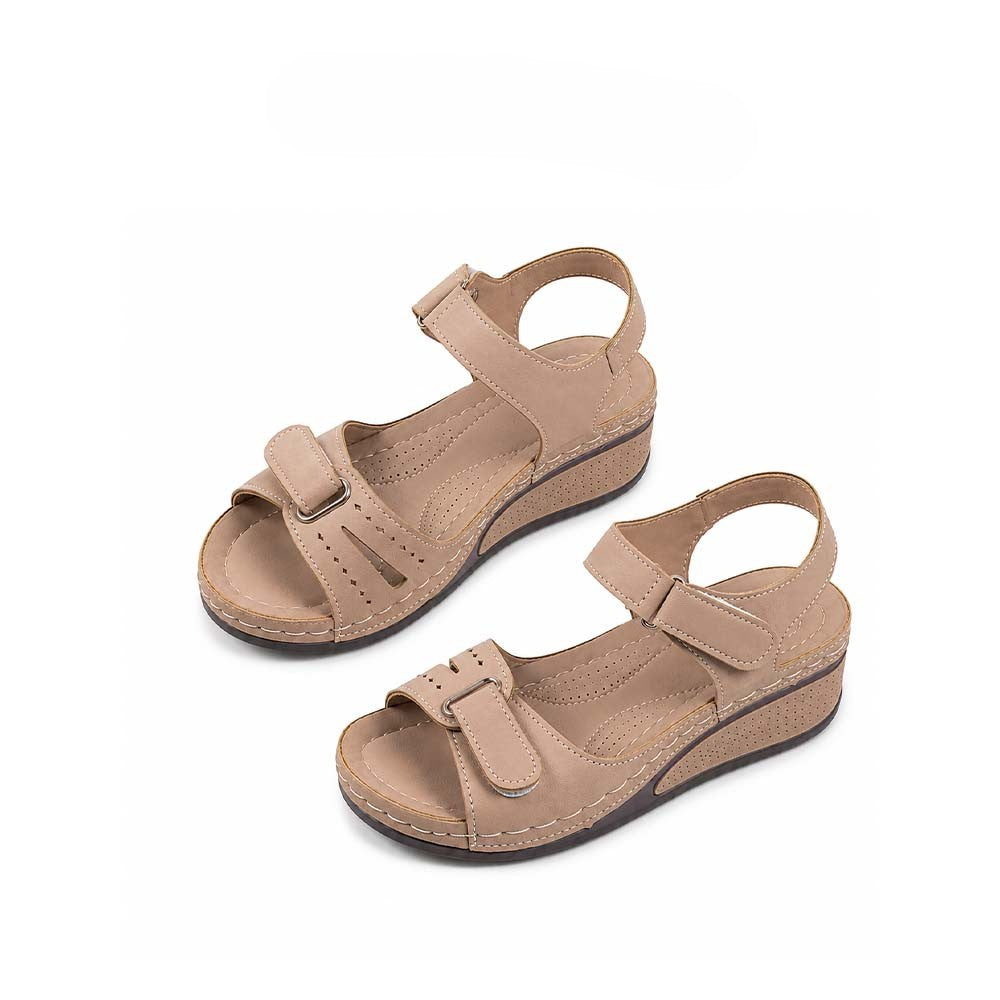 🏆 2026 Best Seller – Women's Soft Leather Arch Support Sandals with Adjustable Fit ☁️