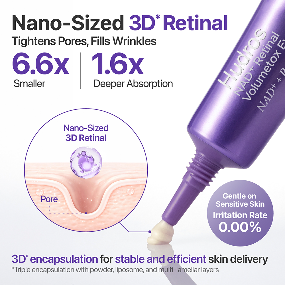 ✨Hudros® No.9 NAD+ Retinal Volumetox Eye Cream 20ml (Tube)💜