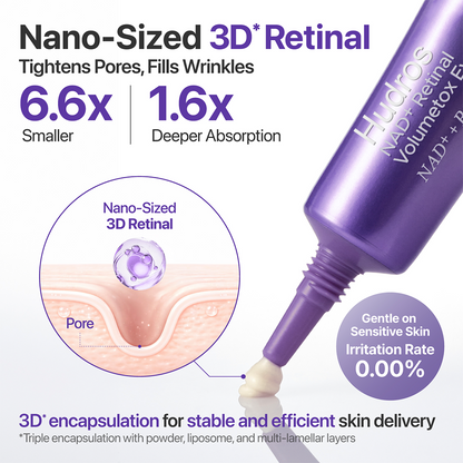 ✨Hudros® No.9 NAD+ Retinal Volumetox Eye Cream 20ml (Tube)💜