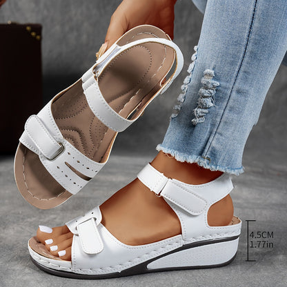 🏆 2026 Best Seller – Women's Soft Leather Arch Support Sandals with Adjustable Fit ☁️