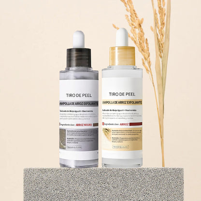 Peel Shot Glow Rice Ampoule Duo - Serums for Brightening, Exfoliating, and Moisturizing🌾
