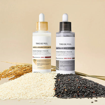 Peel Shot Glow Rice Ampoule Duo - Serums for Brightening, Exfoliating, and Moisturizing🌾