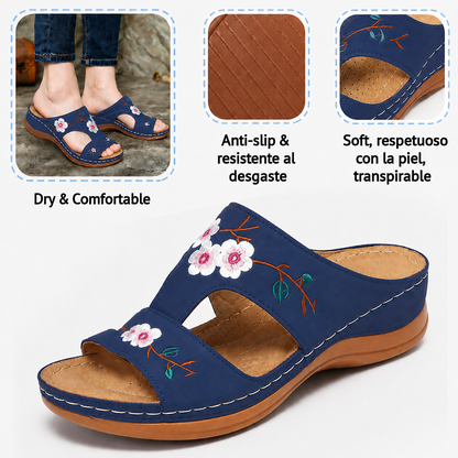 🌸Retro-style embroidered summer sandals | Ergonomic arch support — Walk all day without fatigue | Non-slip and breathable