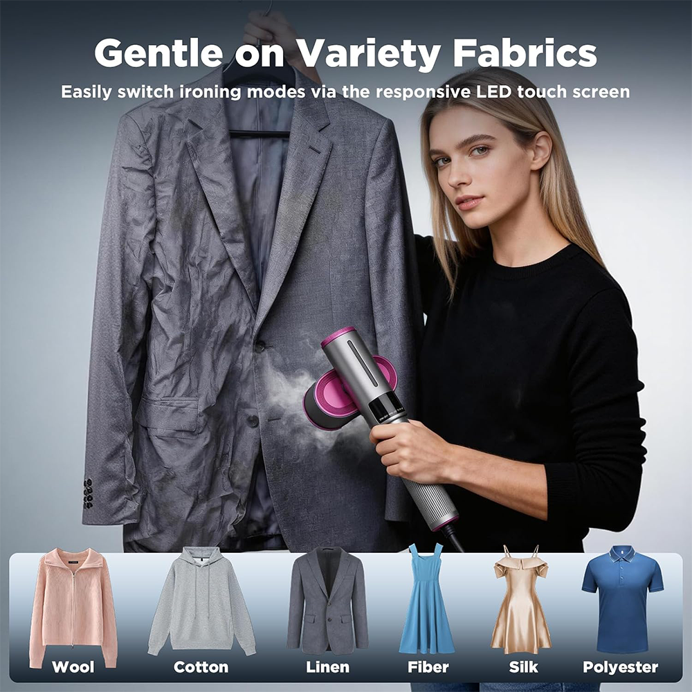 🔥 𝑳𝑨𝑺𝑻 𝑫𝑨𝒀 𝑺𝑨𝑳𝑬-𝟖𝟎% 𝑶𝑭𝑭 🔥 1200W 2-in-1 Handheld Garment Steamer & Iron – Fast Heat-Up, Portable Travel Steamer