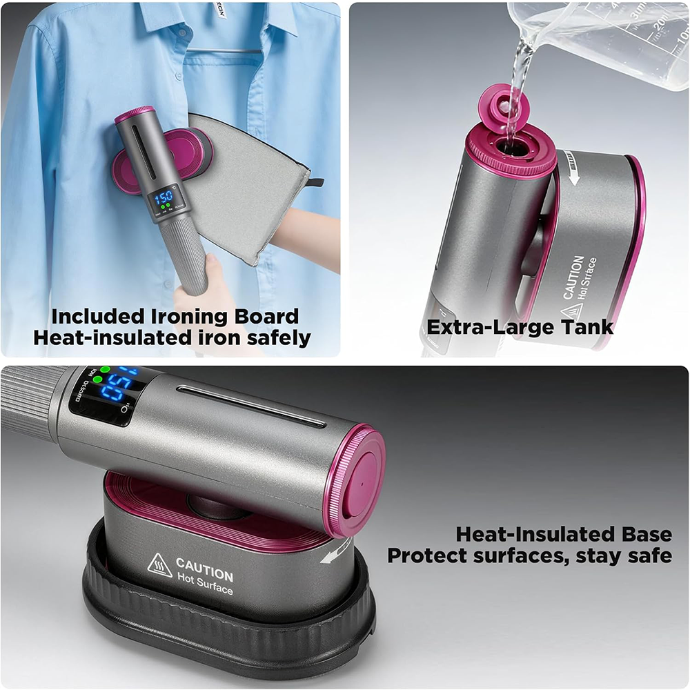 🔥 𝑳𝑨𝑺𝑻 𝑫𝑨𝒀 𝑺𝑨𝑳𝑬-𝟖𝟎% 𝑶𝑭𝑭 🔥 1200W 2-in-1 Handheld Garment Steamer & Iron – Fast Heat-Up, Portable Travel Steamer