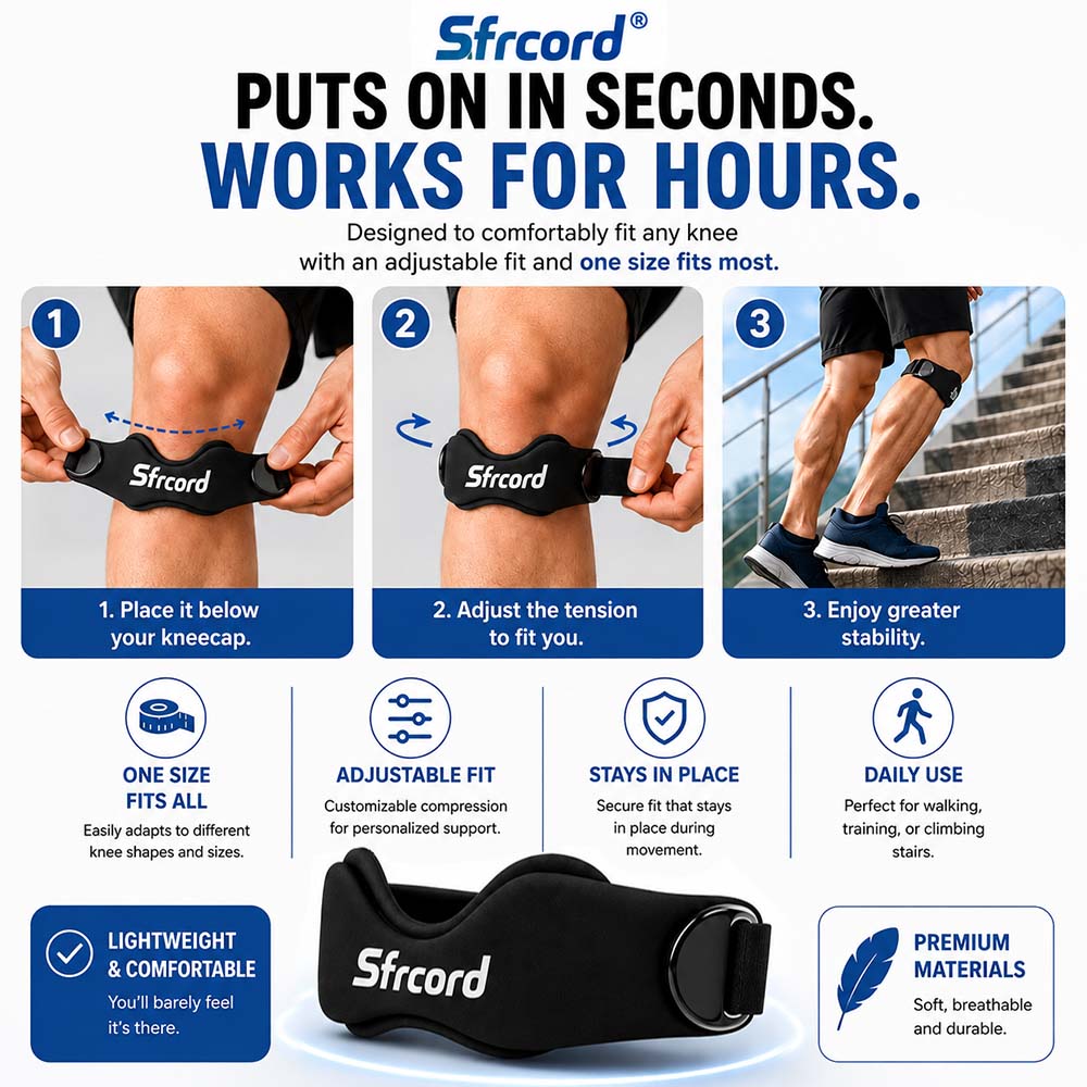 ⏳Limited-time 58% off⏰Breathable Shock-Absorbing Patella Brace💥🦵