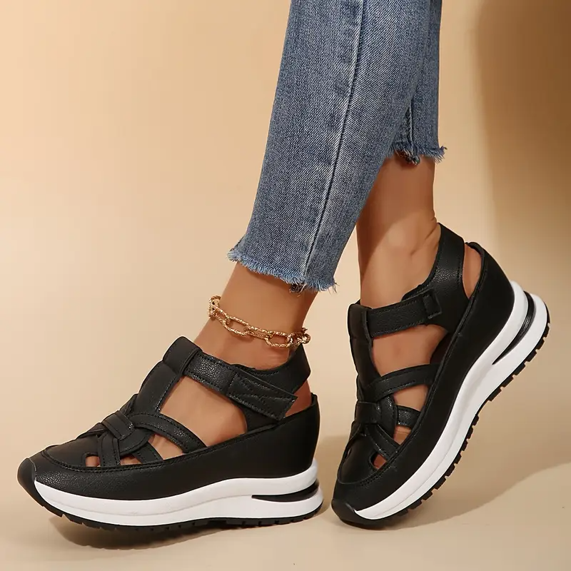 Free Delivery – BQODQO® Women's Soft Adjustable Comfort Sandals with Hook & Loop Closure – Perfect Fit for Wide & Narrow Feet