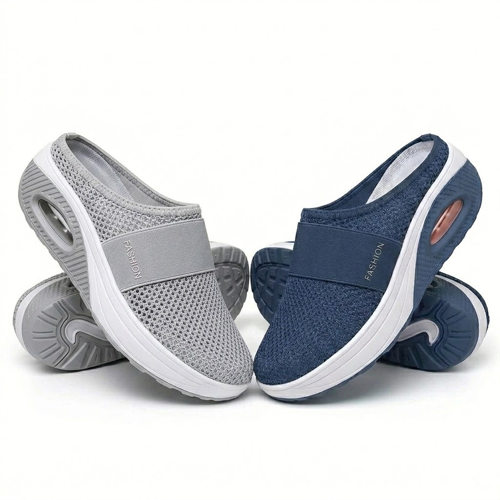 💖 LETZTER TAG SALE – 80 % RABATT✨ 💖BQODQO® Luftpolster Slip-on Walking Schuhe mit Fußgewölbeunterstützung, für Damen