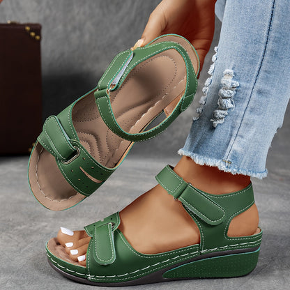 🏆 2026 Best Seller – Women's Soft Leather Arch Support Sandals with Adjustable Fit ☁️
