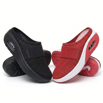 💖 LETZTER TAG SALE – 80 % RABATT✨ 💖BQODQO® Luftpolster Slip-on Walking Schuhe mit Fußgewölbeunterstützung, für Damen