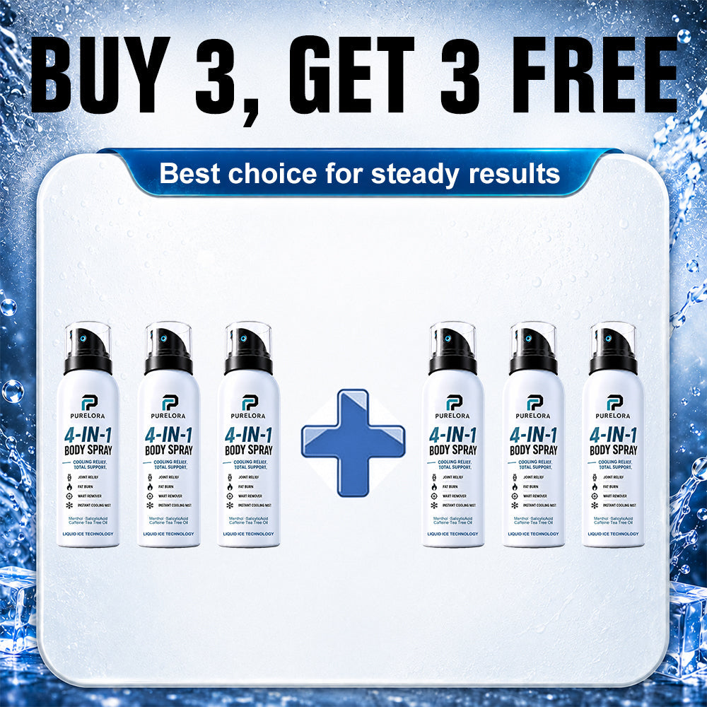 🔥 【Official Store】PURELORA® 4-in-1 Spray — Acne Clear · Fade Marks · Smooth Bumps · Exfoliating Mist | Salicylic Acid + Menthol + Caffeine + Tea Tree | Made in UK