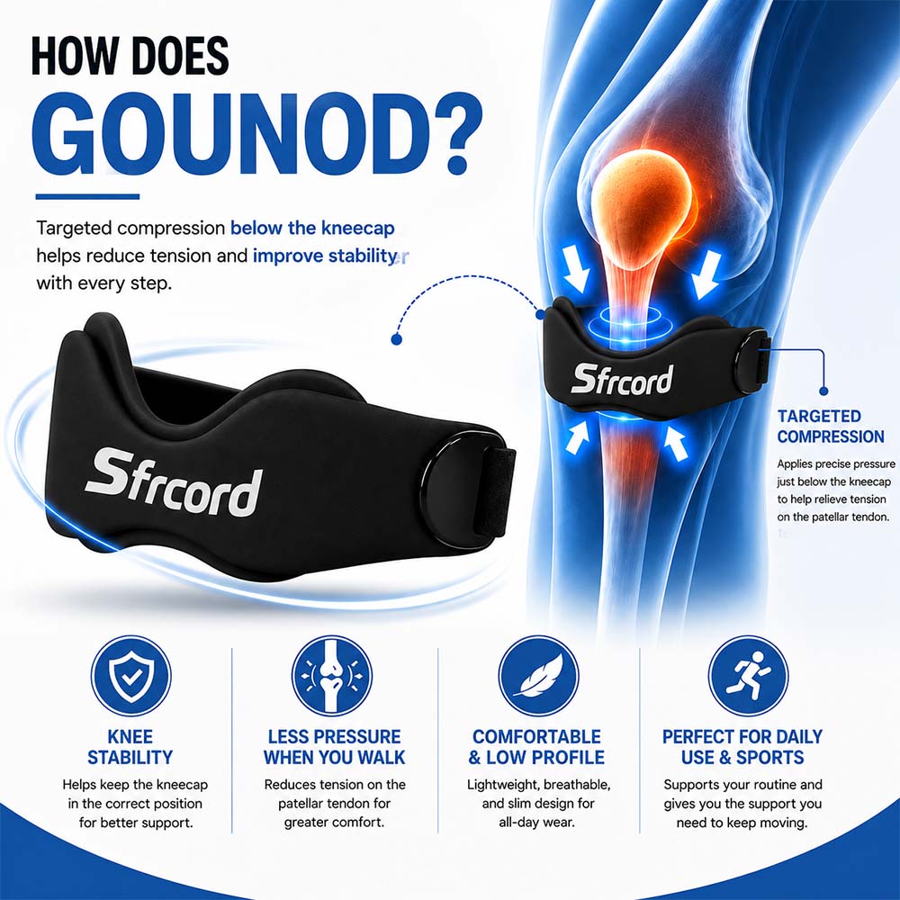 ⏳Limited-time 58% off⏰Breathable Shock-Absorbing Patella Brace💥🦵