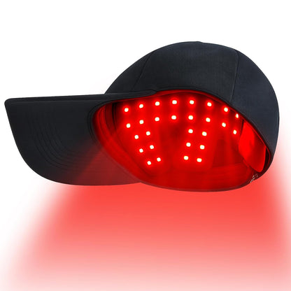 Red Light Hair Growth Cap for Men & Women, 528 Total Light Emitters | Cordless 5000mAh controller with 660nm red and 850nm NIR light, adjustable sessions, full-scalp coverage
