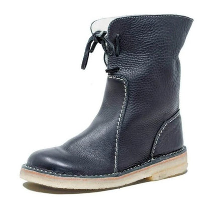 🔥Last Day 50% OFF - Waterproof Wool Lined Leather Orthopaedic Snow Boots