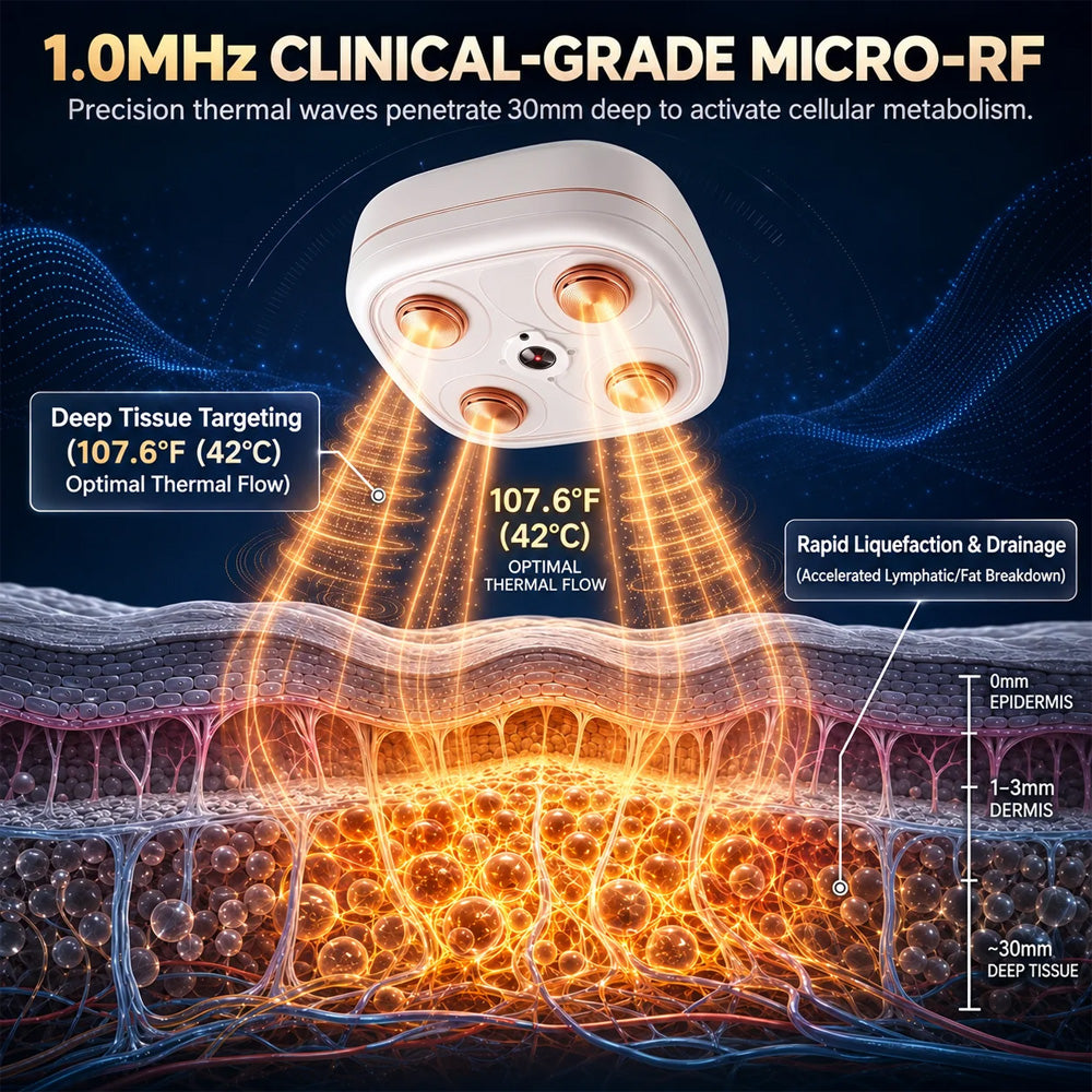 Mresio® ✨ Micro-RF Körperkonturierung & Lymphdrainage Gerät