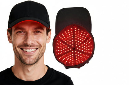 Red Light Hair Growth Cap for Men & Women, 528 Total Light Emitters | Cordless 5000mAh controller with 660nm red and 850nm NIR light, adjustable sessions, full-scalp coverage