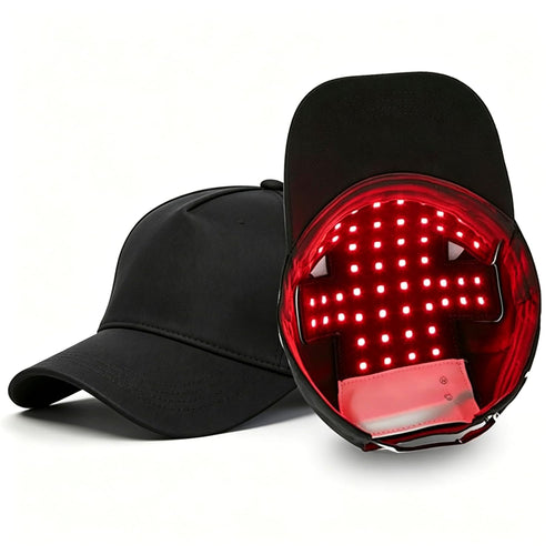 Red Light Hair Growth Cap for Men & Women, 528 Total Light Emitters | Cordless 5000mAh controller with 660nm red and 850nm NIR light, adjustable sessions, full-scalp coverage