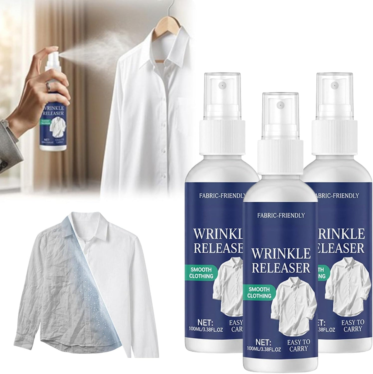 🔥 NEW | DOCTIA Wrinkle-Release Spray – Smooth Clothes in Seconds