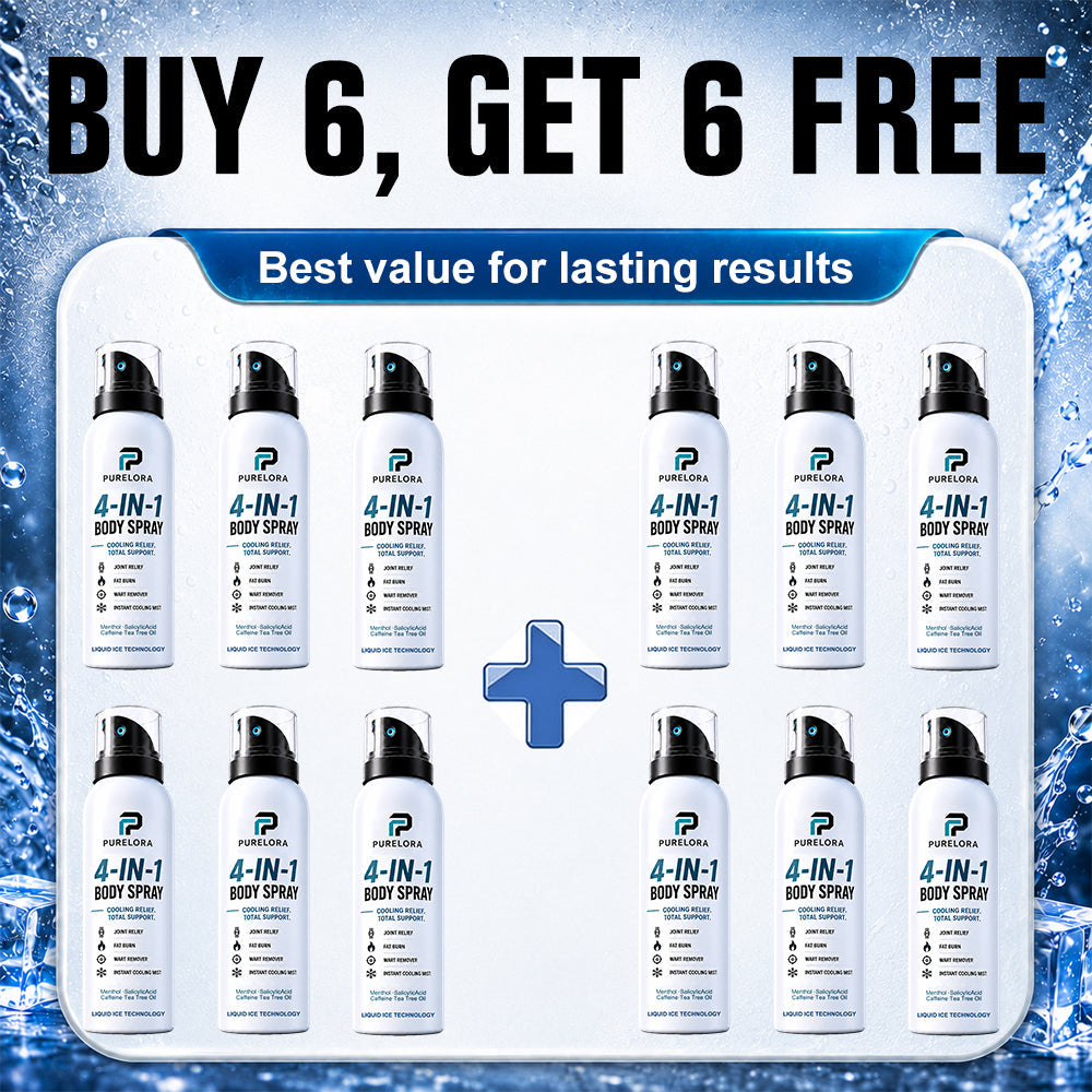 🔥 【Official Store】PURELORA® 4-in-1 Spray — Acne Clear · Fade Marks · Smooth Bumps · Exfoliating Mist | Salicylic Acid + Menthol + Caffeine + Tea Tree | Made in UK
