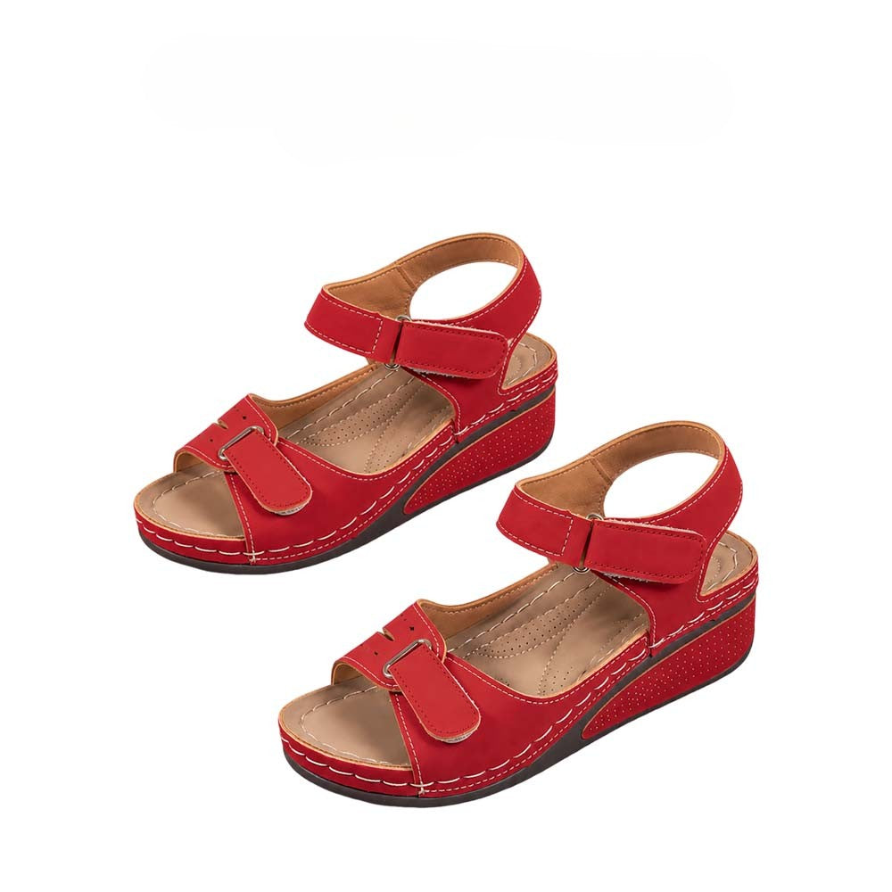 🏆 2026 Best Seller – Women's Soft Leather Arch Support Sandals with Adjustable Fit ☁️
