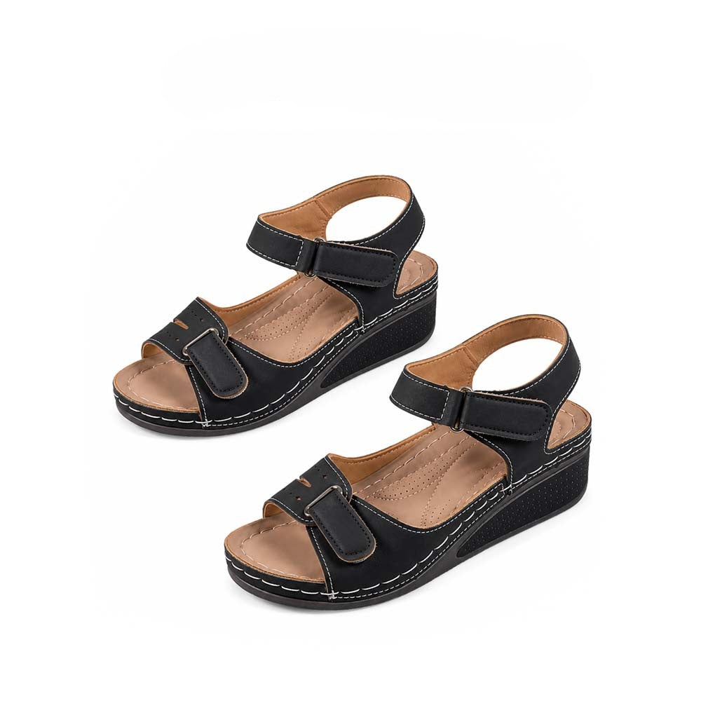 🏆 2026 Best Seller – Women's Soft Leather Arch Support Sandals with Adjustable Fit ☁️