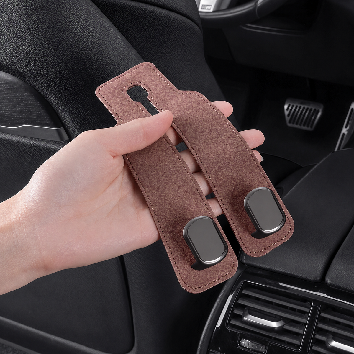 🚗✨Today Only: 80% OFF 💰 | Luxury Double Car Headrest Hooks – More Storage & Style!
