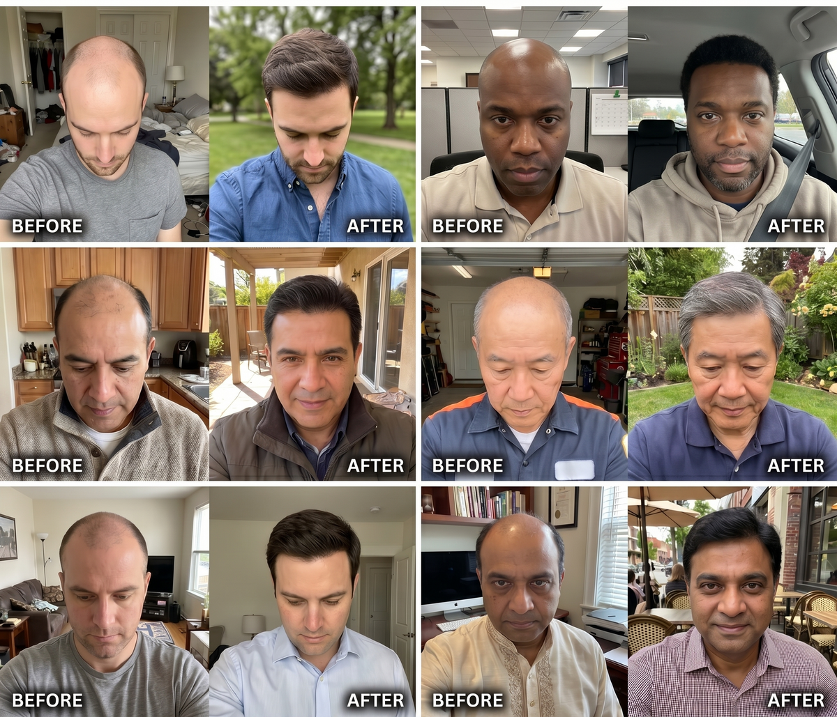 Red Light Hair Growth Cap for Men & Women, 528 Total Light Emitters | Cordless 5000mAh controller with 660nm red and 850nm NIR light, adjustable sessions, full-scalp coverage