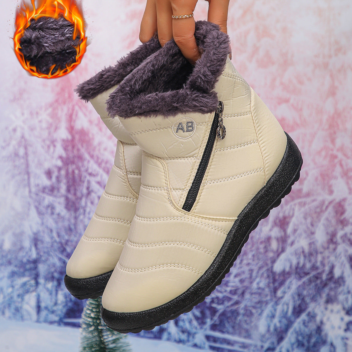Women's Cozy Winter Waterproof Anti-Slip Orthopedic Boots