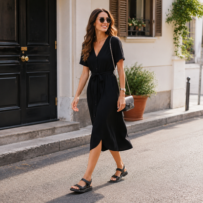 🏆 2026 Best Seller – Women's Soft Leather Arch Support Sandals with Adjustable Fit ☁️