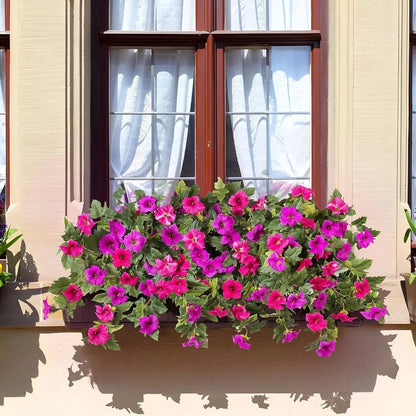 Last Day 49% OFF🔥 Fade-Proof, UV-Resistant Artificial Petunias – Vibrant, Colorfast Outdoor Flowers for Patio & Garden