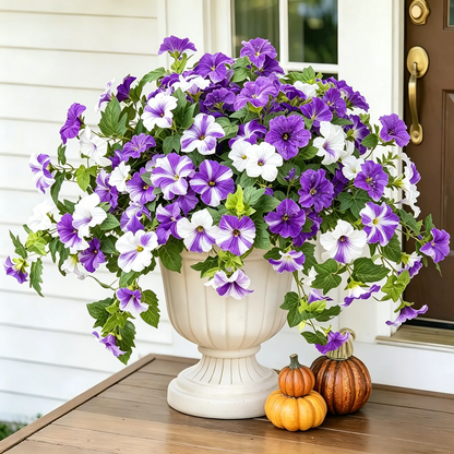 Last Day 49% OFF🔥 Fade-Proof, UV-Resistant Artificial Petunias – Vibrant, Colorfast Outdoor Flowers for Patio & Garden