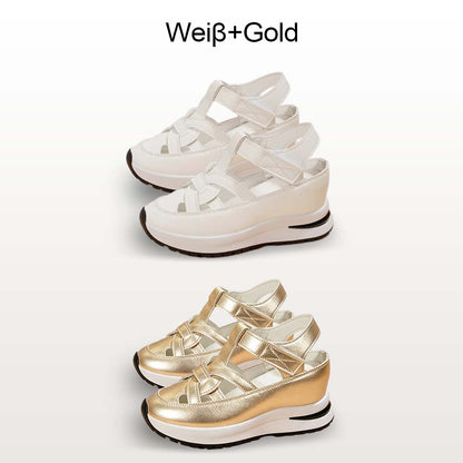 Free Delivery – BQODQO® Women's Soft Adjustable Comfort Sandals with Hook & Loop Closure – Perfect Fit for Wide & Narrow Feet