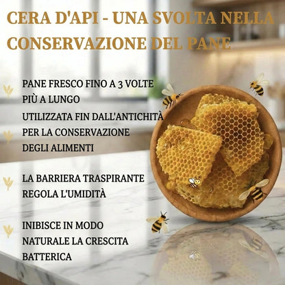Sac à Pain Premium en Coton 100% et Cire d'Abeille