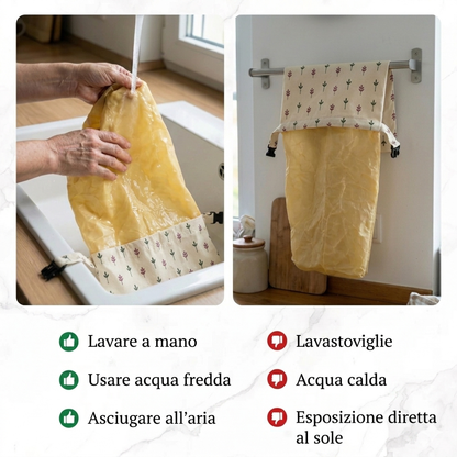 Sac à Pain Premium en Coton 100% et Cire d'Abeille